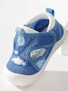 1 par de zapatos cómodos y antideslizantes para bebés de 1 a 4 años, diseño con fácil de poner, livianos y cómodos para uso en interiores/exteriores, aptos para primavera/verano