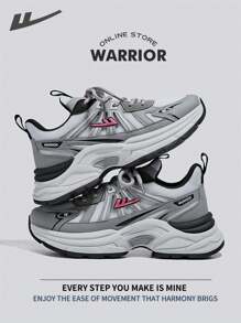 WARRIOR Warrior Comfortable Street Style Chunky Shoes For WomenSpring And SummerLightweight Comfortable Breathable Running Shoes Modest Style Casual Yet Sleek Sneakers Applicable Throughout The Year Wear-Resisting All-Day Wear Training Sneakers