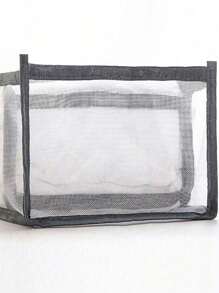 1 pièce grand diviseur de vêtements pour garde-robe, boîte de rangement de 7 armoires, boîte de rangement de tiroir lavable, sac de rangement pliable pour sous-vêtements - Gris - Voir 6