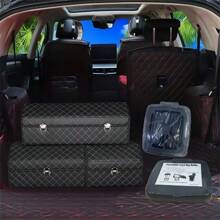 حامل سلة المهملات القابل للطي 13 جالون، سلة قمامة محمولة للداخل والخارج، مناسب للسيارات والمركبات الترفيهية والمطبخ والتخييم والنزهات والحفلات - هدية مثالية لجميع المناسبات