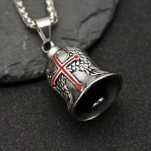 1 条装朋克复古铃铛吊坠项链翅膀天使项链男士珠宝适合日常装饰和耶稣升天日 - 十 - 查看 3