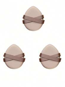 2pcs Double Ribbon Thicker Makeup Sponge, Super Soft & Non-Absorption Powder Puff Suitable For Liquid Foundation, Dry & Wet Use - Multicolor - View 10