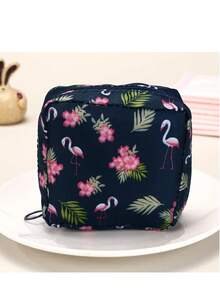 1pc New Cute Girl Feminine Hygiene Pad Storage Bag, Women/Girls Sanitary Napkin Holder Pouch, Portable Coin Purse - Multicolor - View 7