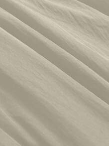 Saia Volumosa Feminina com Elástico na Cintura e Bolsos, Saia Longa Reta em Cor Sólida