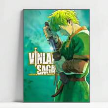 1 pièce Affiches murales sans cadre Vinland Saga Anime Manga, impressions et affiches premium, décoration vintage de salle, bar, café, décoration murale de la maison, impression artistique murale avec cadre en option