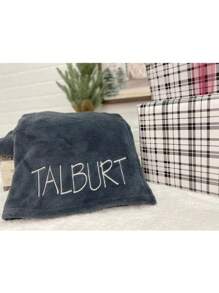 1 Piece Personalized Soft Baby Blanket, Custom Embroidered Baby Name, Christmas Gift, Custom Blanket, Personalized Blanket For Girl, Gift For Boy, Gift For Family - Multicolor - View 5