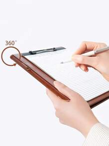 Professional Padfolio With Clipboard, Faux Leather Portfolio Folder Binder, Legal Pad Holder For A4 Letter Notepad, Interview Resume, Writing Pad, Ideal Organizer For Business Office Conference,Back To School,School Supplies
