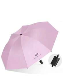 1 pieza Paraguas plegable de moda impermeable con protección UV, estilo casual, apertura/cierre manual, 8 varillas, estructura de hierro y plástico, dosel de 190T, accesorio unisex para clima lluvioso al aire libre, selección de primavera y verano, regalos para damas de honor, decoración de habitación y dormitorio, playa, viaje, para hombres, para mujeres, vacaciones, Día de la Mujer, artículos esenciales de viaje, recuerdos de boda, Y2k, dormitorio, accesorios de coche para mujeres, decoración de cocina, cosas lindas - Multicolor - Ver 7