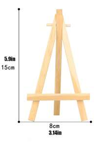 1 pieza que consta de un lienzo de aceite de 10cm x 10cm y un pincel para practicar pintura al óleo y acuarela - perfecto para proyectos de arte DIY.