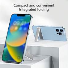 1pc Minimalist Thin Lightweight Foldable Mobile Phone Holder Magnetic Kickstand Card-Style Mount - Multicolor - View 5