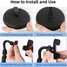 Supporto per telefono da tavolo multifunzionale con rotazione a 360°, per selfie e live shooting, supporto per telefono cellulare, supporto regolabile in altezza per telefono cellulare telescopico e portatile, supporto per live streaming compatibile con , telefoni Android, idea regalo per compleanni, famiglia, amici
