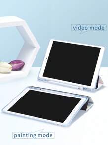 可爱熊猫保护套兼容 iPad 10.2 英寸 2021/2020 iPad 第 9/8 代，兼容三星 Galaxy Tab A8 10.5 英寸 2022，兼容 iPad 第 10 代，带笔架，支持自动睡眠/唤醒盖 - 彩色 - 查看 6