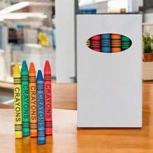 PromoClick Pack Of 10 Box With 5 Crayons Each. Ideal For School, Easy To Use. - 白色 - 查看 1