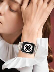 chinbersky 3 条装弹性 Solo Loop 兼容 Apple Watch 表带 38 毫米 40 毫米 41 毫米 42 毫米 44 毫米 45 毫米 49 毫米 女式男式，柔软尼龙弹性编织表带腕带兼容 Apple Watch Series Ultra 9 8 7 6 5 4 3 2 1 SE - 多色-1 - 查看 7