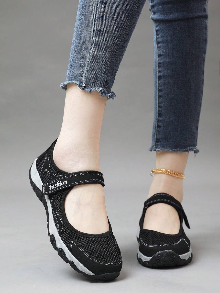 Zapatillas deportivas versátiles de dos colores para mujeres, antideslizantes y transpirables, aptas para todas las estaciones