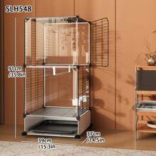 Jaula para aves para uso doméstico, pajarera, para periquito perlado, loro, munia, periquito cabecirrojo, Burung Manyar, jaula de hierro anti-salpicaduras, nido de aves, aviario