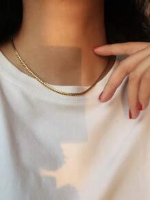 1 pièce de collier classique et rétro chic pour femmes, accessoires de collier ras-de-cou polyvalents