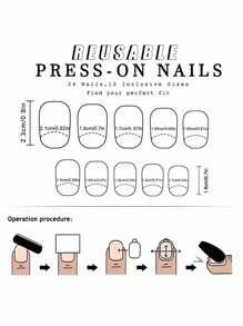 24pcs Short Square Shiny Press-On Nails, Cute White Flower & Fruit Series (Strawberry, Orange) Green Nails, Full Cover Removable Nail Art Supplies, Includes 1pc Jelly Gel And 1pc Nail File, Decorate Your Nails And Elevate Your Fashion, Women Nail Gift, Suitable For Ladies And Girls In School, Office, Party And Daily Wear
