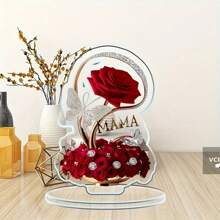 Mother's Day Flowers, Rose Gifts For Mom, Acrylic Eternal Rose, Present For Mom From Daughter And Son, 2D Flat, No Electricity Required, For Rose Gift For Mom, Wife Birthday Gift For Wife, A Woman's Best Friend And Girlfriend, Suitable For Valentine's Day, Thanksgiving, Mothers Gifts Day, For Home, Bedrooms, Tabletop Decor, Home Decor