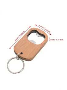 Personalizzato 1/5/10 pezzi Cavatappi in acciaio inox e legno intagliato, facile da portare con anello portachiavi, spesso, perfetto per birra, bibite, regali festa del papà, festa della mamma, Pasqua e feste