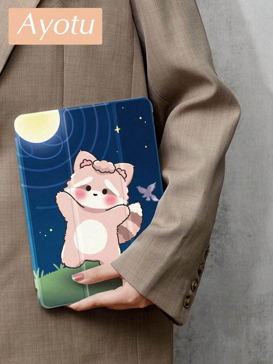 Ayotu Cute Animals Case Compatible With IPad 10.2 Inch 2021/2020 IPad 9th/8th Generation,Compatible With Samsung Galaxy Tab A8 10.5 Inch 2022, Tab Cover,With Pen Holder,Supports Automatic Sleep/Wake Lid