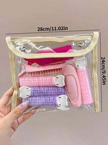 Conjunto de modeladores de cachos Air Bangs, ferramentas para ondular cabelos despojados, conjunto para ondular franjas volumosas, ferramentas de penteado, kit de penteado e acessórios para cabelo.