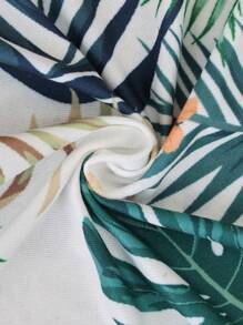 1pc Outdoor Printed Sofa Cushion Cover, Rainforest Leaf Pattern Sofa Slipcover, High Elasticity Dust-Proof Washable Minimalist Modern Sofa Cushion Cover For Living Room Bedroom, All Season