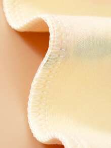 Set de 2 piezas de pijama para niñas de 18M-6A, con parte superior de manga larga y pantalones con estampado de melocotón, adecuado para estar en casa y uso casual, primavera/otoño - Amarillo - Ver 10