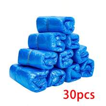 30/100 piezas Cubiertas de zapatos desechables | Protectores de zapatillas mullidas para el hogar, accesorios para zapatos, cubiertas de zapatos resistentes al polvo y a las manchas, cómodas y antideslizantes, diseñadas para proteger los zapatos en hogares, oficinas, hoteles y otros lugares, manteniendo los zapatos y los pisos limpios - Multicolor - Ver 12