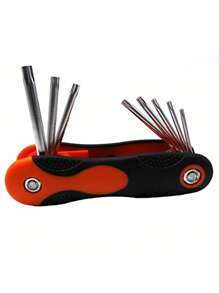 Set Of 8 Torx Keys Pocket Screwdrivers Knife Case - Black - View 3