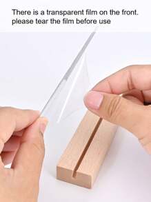 1pc Inspirational Acrylic Desk Plaque Sign With Wooden Racks, Home Desk Bookshelf Multi-Function Decorative Ornaments, Office Desktop Decoration, Desk Motivational Gifts For Family, Colleagues And Friends, Handicraft Decoration,School Supplies,Back To School - Multicolor - View 11