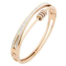 3/1 套装时尚珠宝派对珠宝镀金女士手链，节日风格三叶草方晶锆石吊坠项链配饰，节日礼物 - 小鎖吊墜組合款 - 查看 15