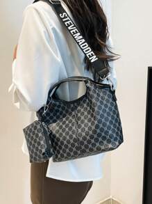 Boutique And Versatile Handbag For Women, Shoulder Large Capacity Phone Bag, Contrasting Color And Versatile Small Bag, Solid Color And Minimalist Bag, High-End And Beautiful