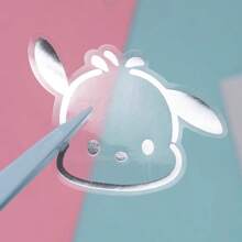 Sanrio Sanrio Silver Foil Stickers Kuromi, Puffy Dog, KT Water Bottle, Phone Case Sticker Set, Waterproof, Creative, Cartoon Decoration
