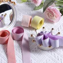 Cinta de dientes de perro dentada, accesorios para el cabello de moños para hornear pasteles DIY, flores para zapatos, cinta tejida para ramos de regalo - Multicolor - Ver 2