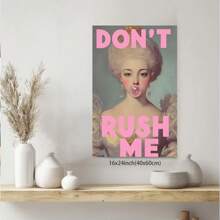 Framed Vintage Don't Rush Me Posters,Pink Bubble Gum Wall Art,Sexy Girl Little Women Poster For Girly Bedroom Decor,Wall Decor Aesthetic For Apartment,Creative Home Decoration, High Quality Decorative Posters, Dormitory, Gym, Bar, Cafe, Arcade, Room Living Room Wall Decoration Painting, Perfect Gift