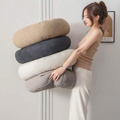 1 件轮胎形座垫 - 为长时间坐着的人提供尾骨支撑，高弹性 EPE 泡沫填充，适用于客厅、卧室、办公室 - 条纹白色礼物生日毕业椅办公椅椅垫家居装饰返校房间装饰学校用品椅枕垫游戏椅