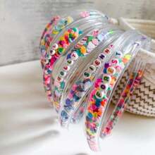 1 Stück personalisierte Stirnbänder, individuelle Stirnbänder, niedliche Stirnbänder, glitzernde Stirnbänder, Regenbogen-Stirnbänder, Mädchen Stirnbänder, Kleinkind Stirnbänder, einzigartige Stirnbänder/Haarklammern