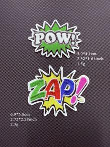 2-3 pièces/set OMG ! POW ! Wow ! BAM ! Boom ! Game On Boom Bang Écusson brodé à repasser Bandes dessinées Pow Wow Kaboom Paroles drôles Lettre Applique Patch pour sac à dos veste en jean décoration été, école