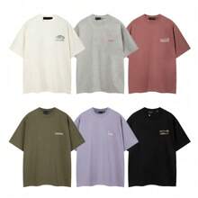 2025春夏新款两件套休闲宽松T恤短裤男同款 - 紫羅蘭紫色 T 卹 - 查看 2