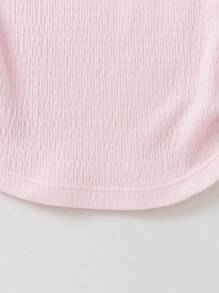 Balabala Áo thun cotton dễ thương cho bé gái, thoáng khí và đáng yêu. - trắng đỏ - Xem 10
