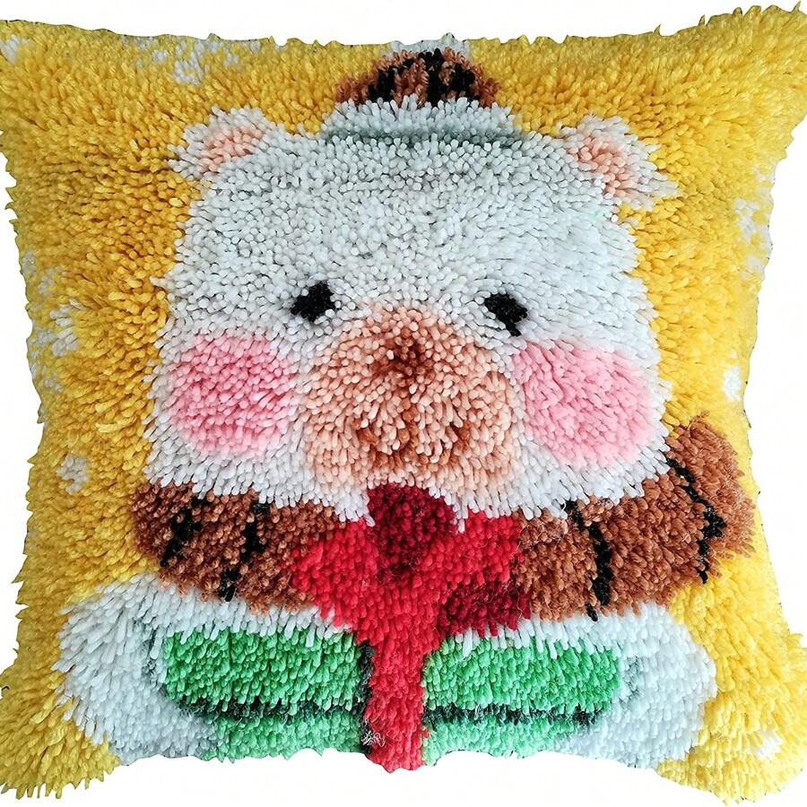 DIY 枕套和沙发垫套套装将风格与功能无缝融合，配备多功能锁钩套件，让您体验无尽的手工制作冒险 - 黃色 - 查看 1