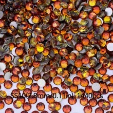 Cristales de ópalo de la serie cristalina - Gemas con piedras de imitación de 2-6.5 mm (0.0787-0.256") para pegar en ropa, decoración del hogar, arte de uñas, regalos de boda, aniversario y manualidades - 1440/288 piezas (Azul zafiro/Verde esmeralda/Amarillo ocaso/Magenta/Rosa intenso)