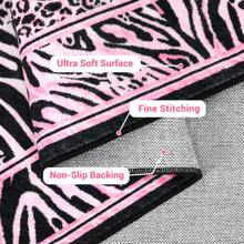 ANPHON Pearl Velvet Modern Animal Pattern Pearl Velvet Area Rug  Machine Washable Ultra Thin Vacuum Clean Non Slip Non Shedding Stain Resistant Pet Friendly  Easy To Clean Floor Decor For Living Room Bedroom Kitchen  Bathroom Hallways - 粉色 - 查看 6