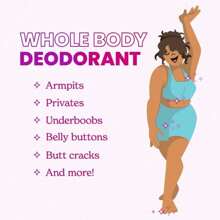 Whole Body Deodorant - Invisible Cream Tube - 72 Hour Odor Control - Aluminum Free, Baking Soda Free, Skin Safe - (Clean Tangerine) - 黃色 - 查看 3