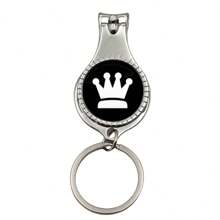 18 件/6 件/1 件国际象棋开瓶器钥匙扣，金属圆形指甲刀钥匙圈，带玻璃圆顶时间宝石，卡通动漫主题，单个，装饰戒指套装，个性化和男女理想的生日礼物