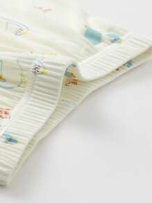 Balabala Baby Boys' & Girls' Soft Set, Breathable & Comfortable - 白綠色調 - 查看 5