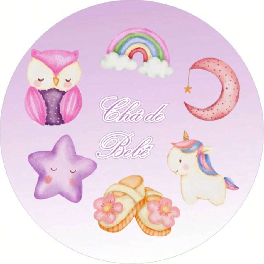 Round Party Panel With Elastic 1.50m Baby Shower - CHB009 - View 1