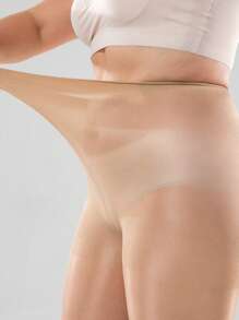 1pc Women Plus Size 0D Ultra-Thin Non-Laddering Pantyhose, Suitable For Spring And Summer - Multicolor - View 7