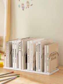 1 Stück Bücherständer für Zuhause mit Dokumentenaufbewahrungsbox, vertikaler Büro Dateiorganizer Büroregal, Bücherhalter Regal abnehmbar für Schlafzimmer Schreibtisch